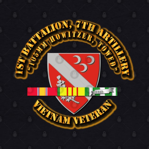 1st Battalion, 7th Artillery (105mm Howitzer, Towed) with SVC Ribbon by twix123844